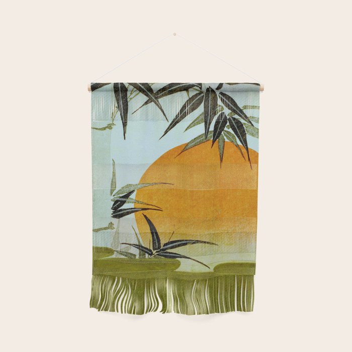 Bamboo and rising sun Date/ 1829 Artist/ Utagawa Kunimaru Japanese, 1793-1829 Vintage Japanese Woodblock Print East Asian Cultural Antique Art  Wall Hanging Gallery Image 1