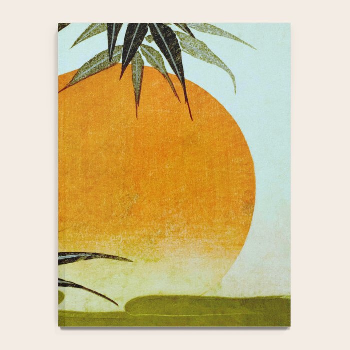 Bamboo and rising sun Date/ 1829 Artist/ Utagawa Kunimaru Japanese, 1793-1829 Vintage Japanese Woodblock Print East Asian Cultural Antique Art  Notebook Gallery Image 4