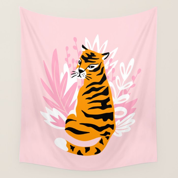 Cute tigers Wall Tapestry Gallery Image 4