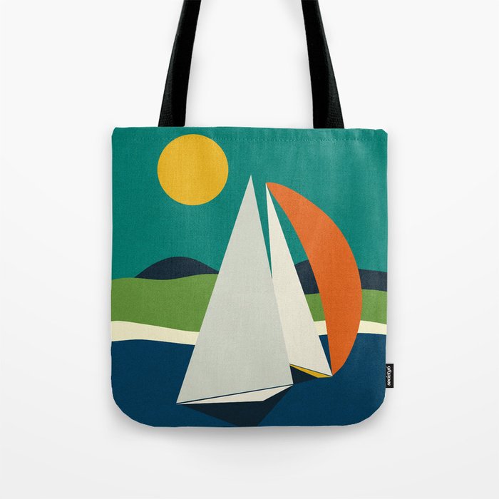 mid century sails Tote Bag Gallery Image 1