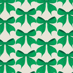 Elegant Green Bow Pattern - Festive Holiday Design Coffee Mug Gallery Image 2