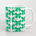 Elegant Green Bow Pattern - Festive Holiday Design Coffee Mug Gallery Image 1
