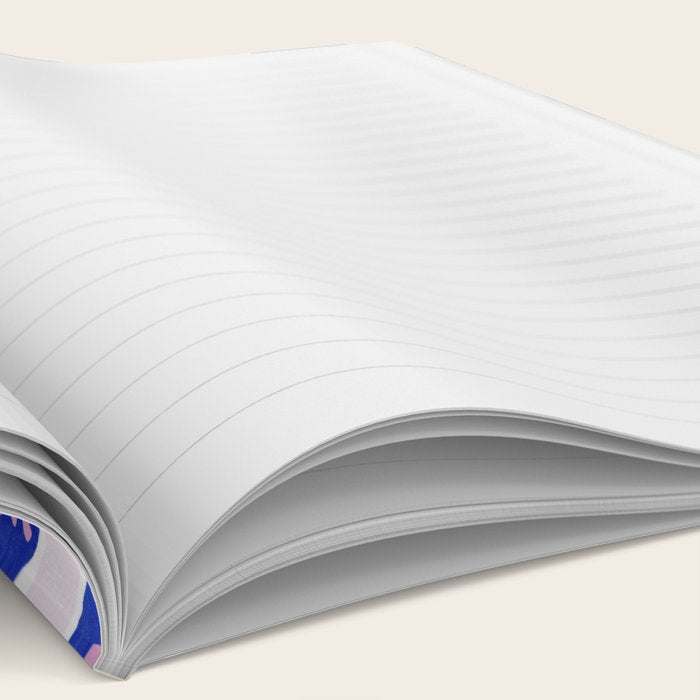 Vibrant Blue Strawberry Pattern Notebook Gallery Image 2