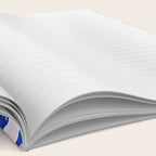 Vibrant Blue Strawberry Pattern Notebook Gallery Image 2
