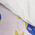 Vibrant Blue Strawberry Pattern Comforter Gallery Image 4