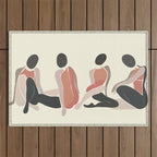 Woman Forms Outdoor Rug Gallery Image 1