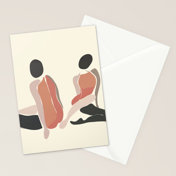 Woman Forms Stationery Card Gallery Image 2