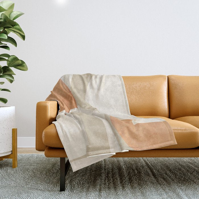 Minimal Abstraction 2 Throw Blanket Gallery Image 1