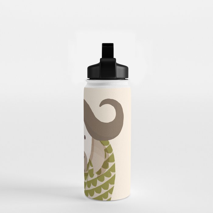 Whimsical Cape Buffalo Water Bottle Gallery Image 2