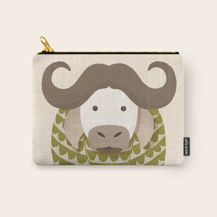 Whimsical Cape Buffalo Carry All Pouch Gallery Image 1