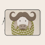 Whimsical Cape Buffalo Laptop Sleeve Gallery Image 1