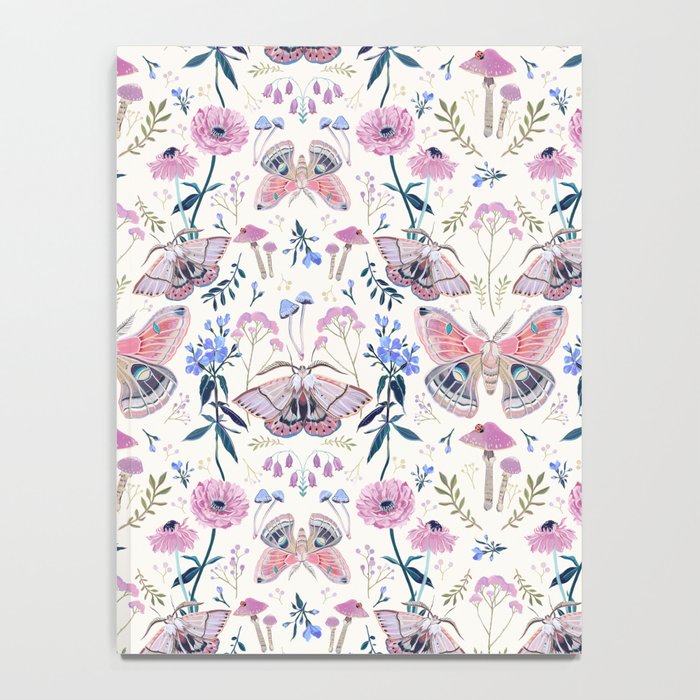 Lilac Butterfly and Flowers Notebook Gallery Image 4