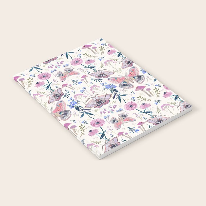 Lilac Butterfly and Flowers Notebook Gallery Image 1