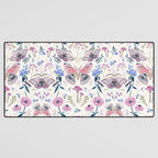 Lilac Butterfly and Flowers Desk Mat Gallery Image 3