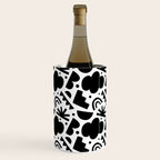 Black and white organic shape art pattern Wine Chiller Gallery Image 3