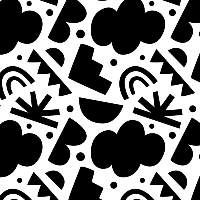 Black and white organic shape art pattern Coffee Mug Gallery Image 2
