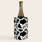 Black and white organic shape art pattern Wine Chiller Gallery Image 2