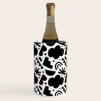 Black and white organic shape art pattern Wine Chiller Gallery Image 1