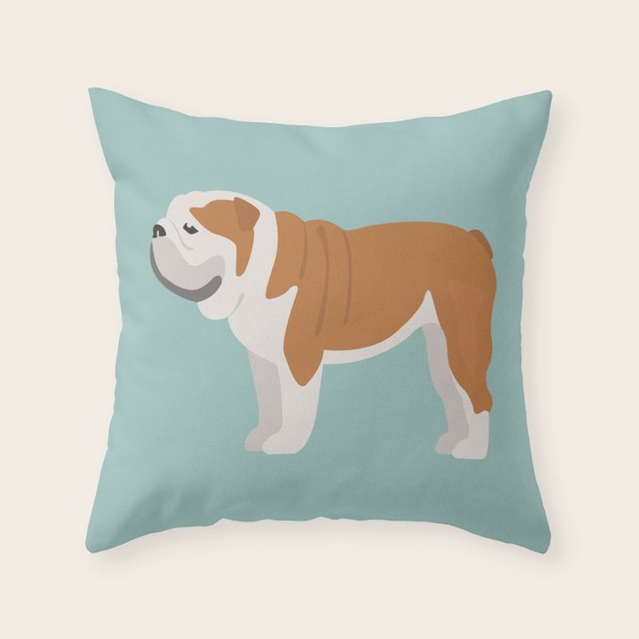 English Bulldog Throw Pillow Gallery Image 6