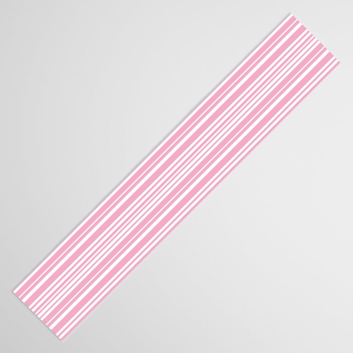 Classic Stripes XXXI - Pastel Pink  Table Runner Gallery Image 3