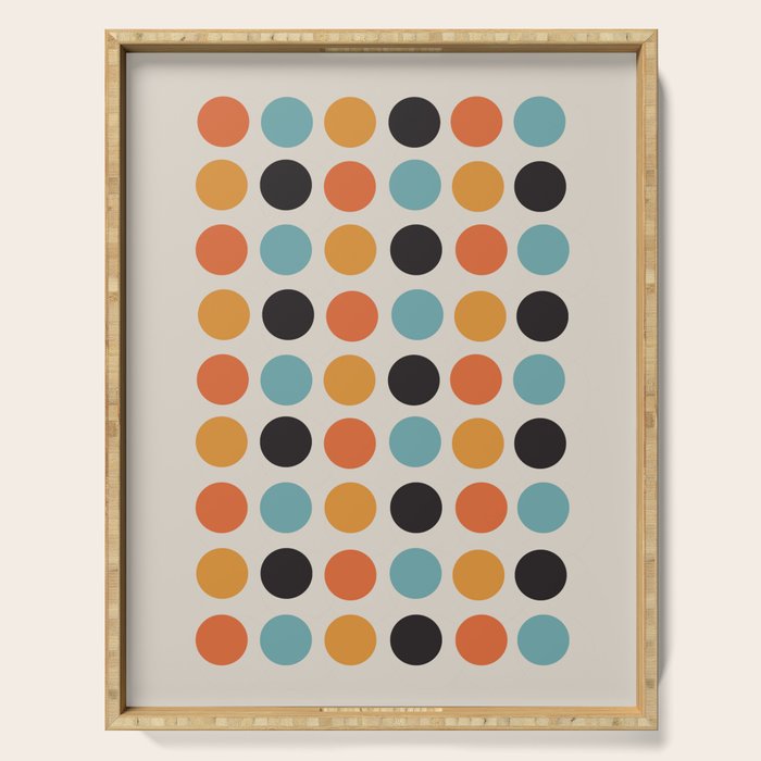 Bauhaus dots Serving Tray Gallery Image 1