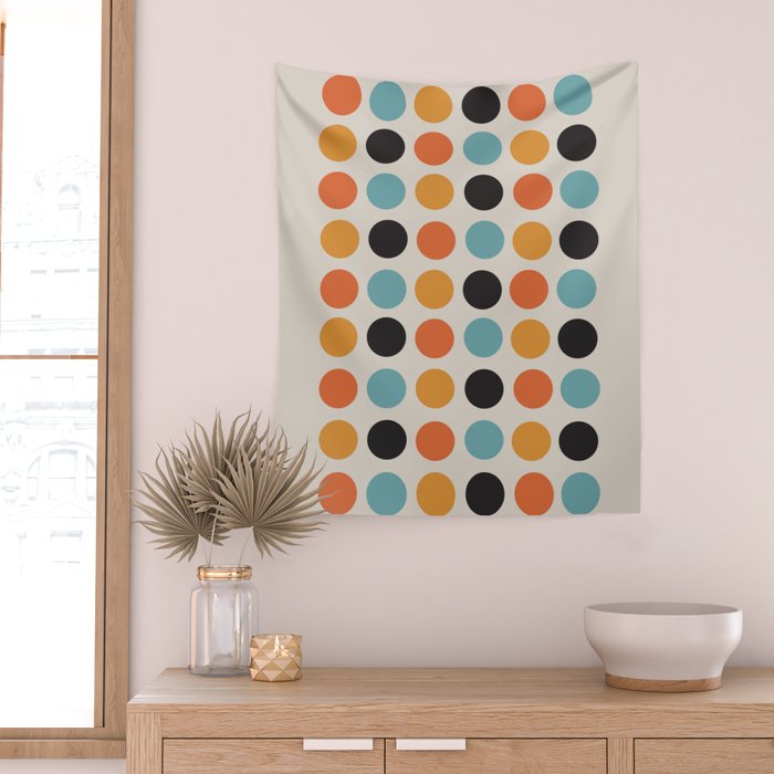 Bauhaus dots Wall Tapestry Gallery Image 2