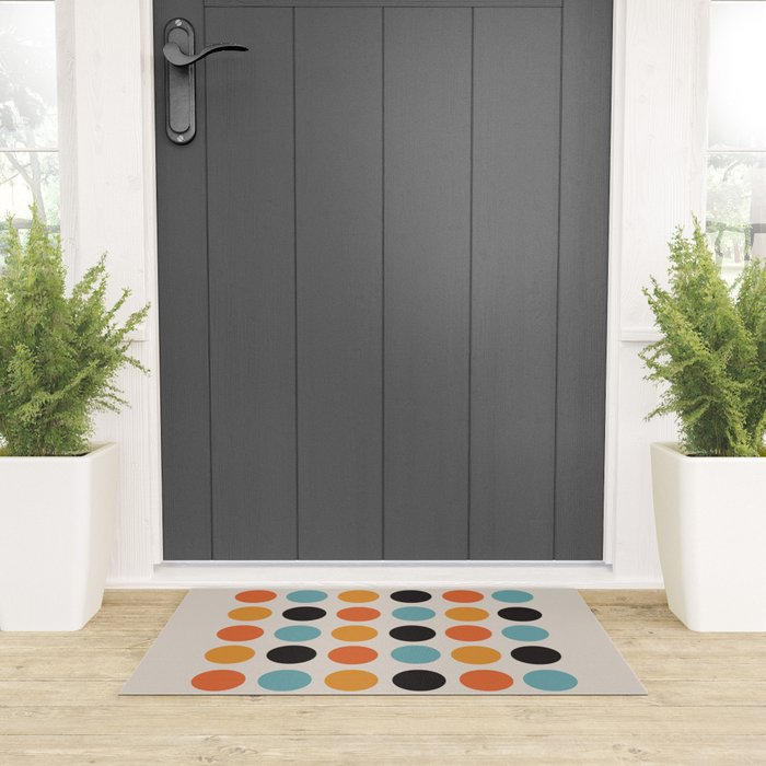 Bauhaus dots Welcome Mat Gallery Image 3
