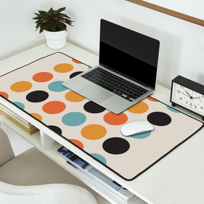 Bauhaus dots Desk Mat Gallery Image 2