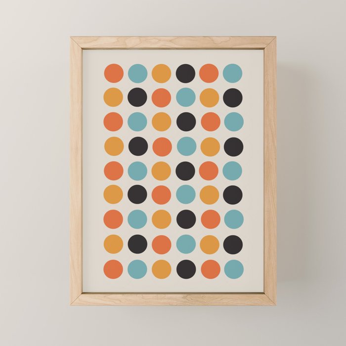 Bauhaus dots Mini Art Print Gallery Image 1