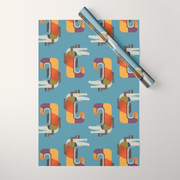 Crocodile Wrapping Paper Gallery Image 1