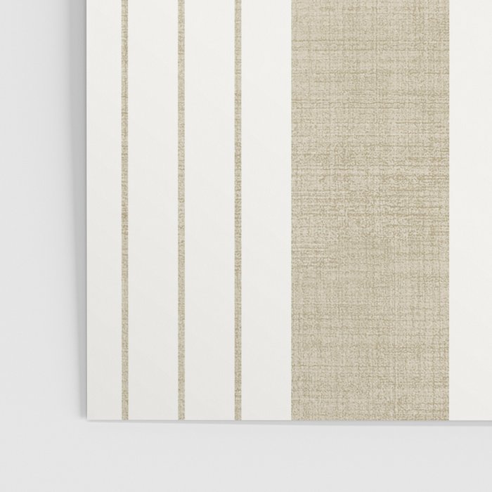 Ticking Stripe in Tan Poster Gallery Image 3