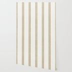 Ticking Stripe in Tan Wallpaper Gallery Image 2