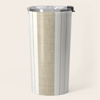 Ticking Stripe in Tan Travel Mug Gallery Image 2
