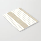 Ticking Stripe in Tan Notebook Gallery Image 2