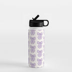 Lavender Bows Coquette Water Bottle Gallery Image 1