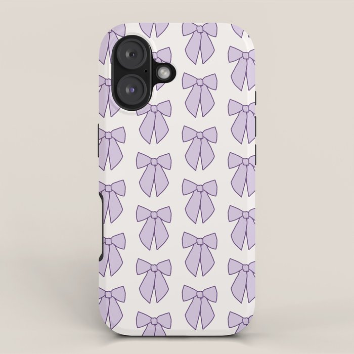 Lavender Bows Coquette iPhone Case Gallery Image 1
