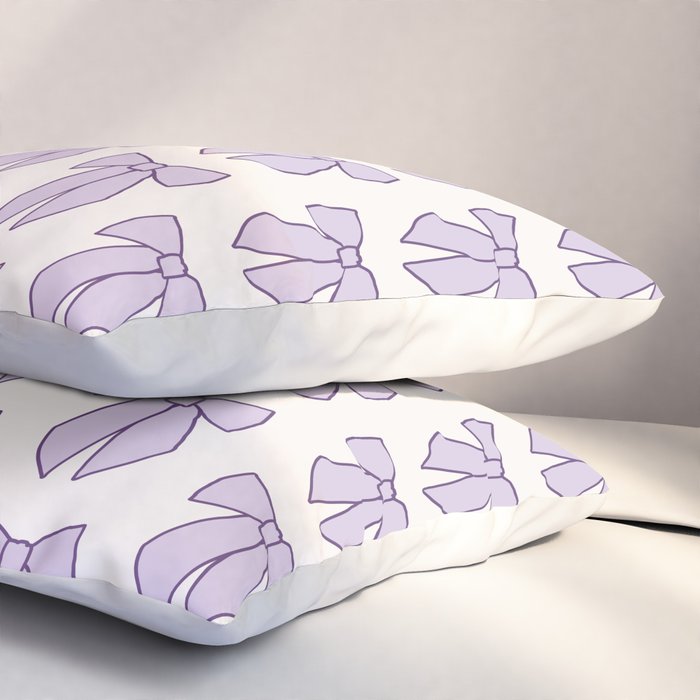 Lavender Bows Coquette Pillow Sham Gallery Image 3