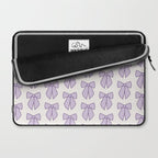 Lavender Bows Coquette Laptop Sleeve Gallery Image 2