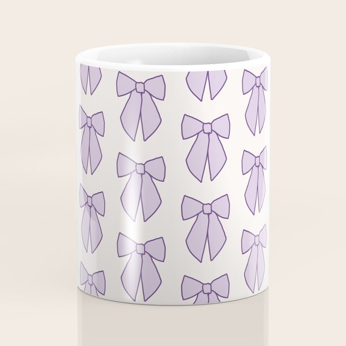 Lavender Bows Coquette Coffee Mug Gallery Image 4