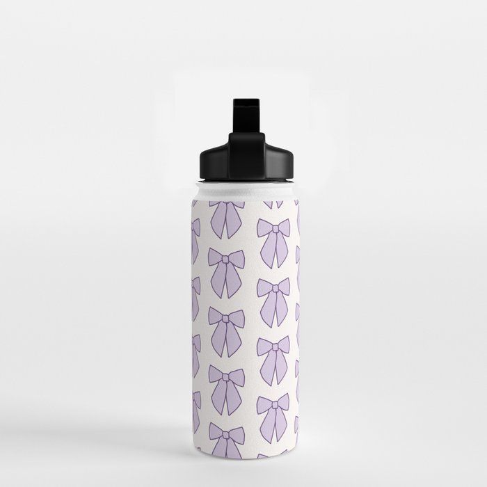 Lavender Bows Coquette Water Bottle Gallery Image 2