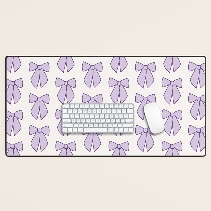 Lavender Bows Coquette Desk Mat Gallery Image 1