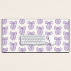 Lavender Bows Coquette Desk Mat Gallery Image 1