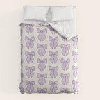 Lavender Bows Coquette Duvet Cover Gallery Image 6