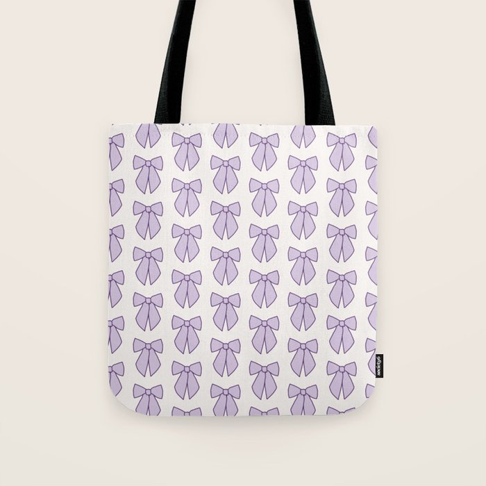Lavender Bows Coquette Tote Bag Gallery Image 1