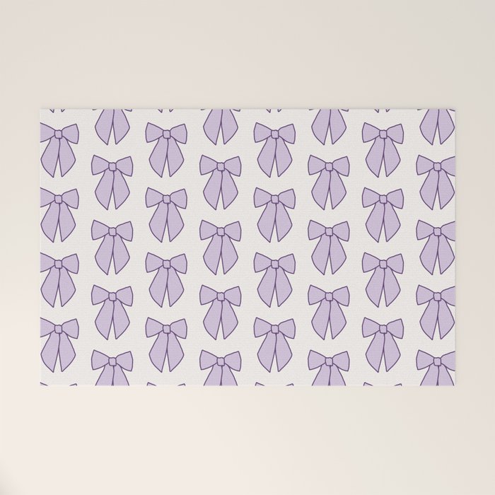 Lavender Bows Coquette Welcome Mat Gallery Image 1