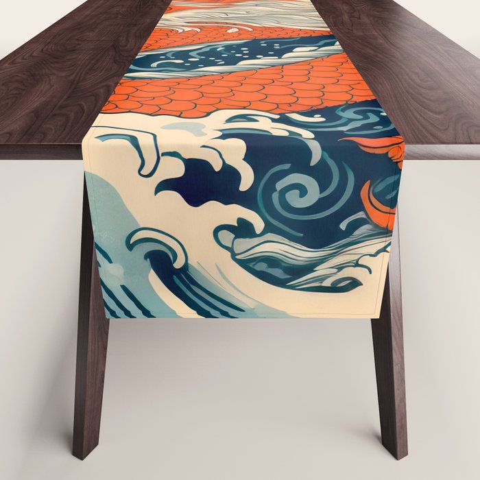 Ocean Storm Dragon Table Runner Gallery Image 1