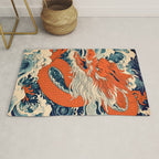 Ocean Storm Dragon Rug Gallery Image 1