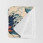 Ocean Storm Dragon Throw Blanket Gallery Image 3