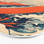 Ocean Storm Dragon Bath Mat Gallery Image 3