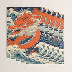 Ocean Storm Dragon Wrapping Paper Gallery Image 3